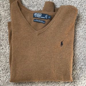 Ralph Lauren Polo 100% lamb’s wool v-neck sweater